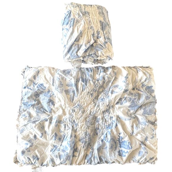 Pottery Barn Teen LoveShackFancy Garden Damask Smocked Standard Pillow Sham Set - Picture 1 of 9